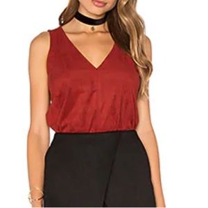 Sanctuary Josephine Faux Suede Tank Top